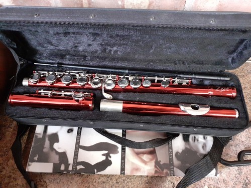 Zest student flute red finish - student,