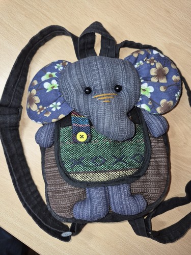 Elephant mini backpack woven - elephant,