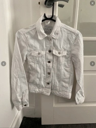 White denim jacket - white,