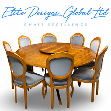 Elite Art Deco Style Burr Yew