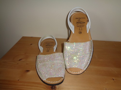 Ladies white avarca sandals - ladies,