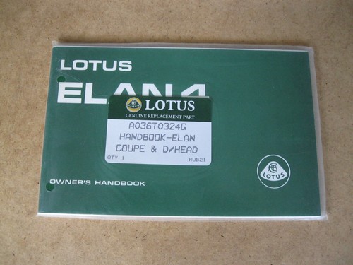 Lotus elan handbook new - lotus,