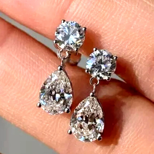 Pear cut diamond drop - ct,