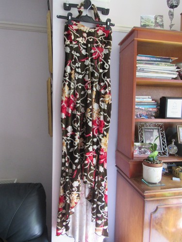 Lace back velvet - back, long