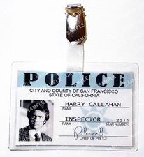 Dirty Harry Harry Callahan Detective Badge Movie Character Cosplay Christmas