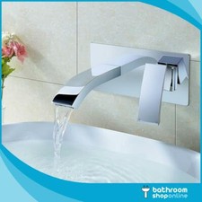 Wall Mounted Basin Mixer – Modern Designer Bathroom Chrome Tap