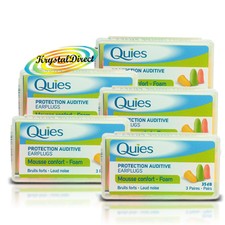 5x Quies Soft FOAM Ear Plugs