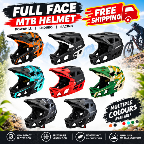 Full face mtb helmet adult - full,
