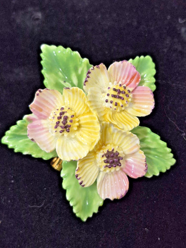 Vintage bone china - bone, floral