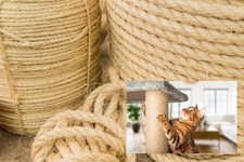 Cat Scratching Replacement Untreated Natural Sisal Rope 6mm-12mm Various Lengths