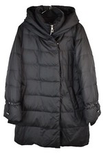 Zara Womans Grey Duck Down Fill Long Parka Jacket Padded Puffer Size S