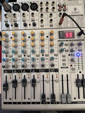 Behringer Eurorack Pro Mixer UB1204FX Studio Mixing Desk with rack ears  & case