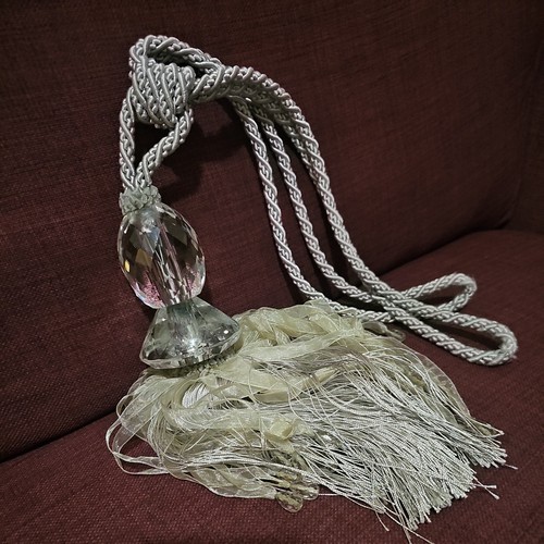 Curtain tiebacks huge crystal - huge,