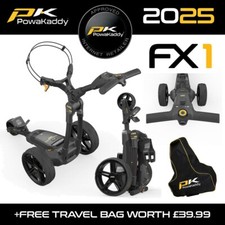 PowaKaddy FX1 Electric Golf Trolley Extended Lithium - NEW! 2025