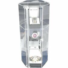 Jewellers acrylic hexagon revolving lockable showcase cabinet  Jewellery Display