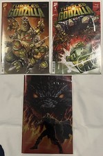 Teenage Mutant Ninja Turtles x Godzilla 3 Comics Incs Virgin Foil + Cover A+C