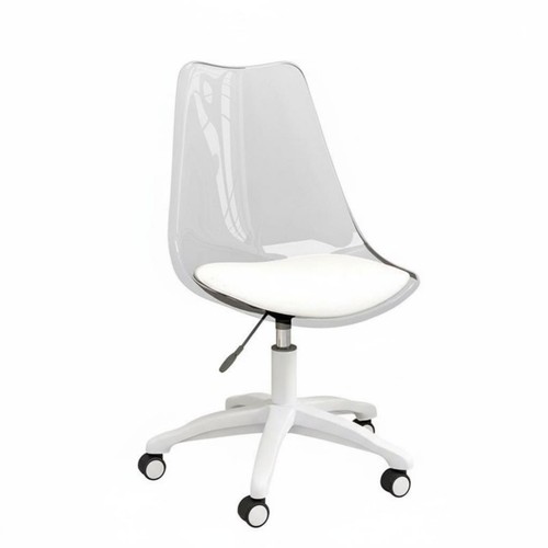 Transparent rolling stool - transparent,