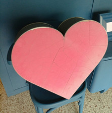 grande CUORE insegna Neon vintage plexiglass e metallo   (+- 50x50 cm)