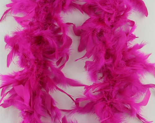 Hot pink feather boa hen - pink,