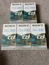 5 x SONY CD 240 MINUTE 4 HR