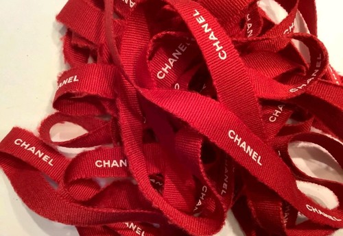 Chanel red ribbon 5cm 50m - red,