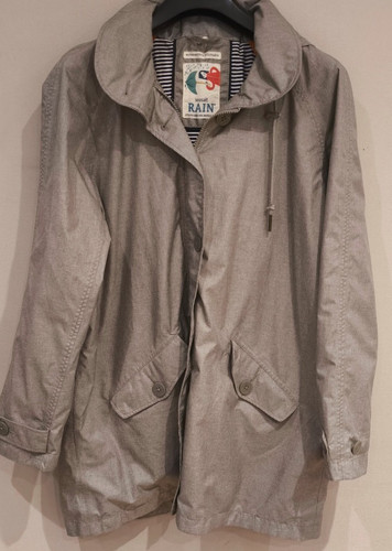 Seasalt grey hooded waterproof