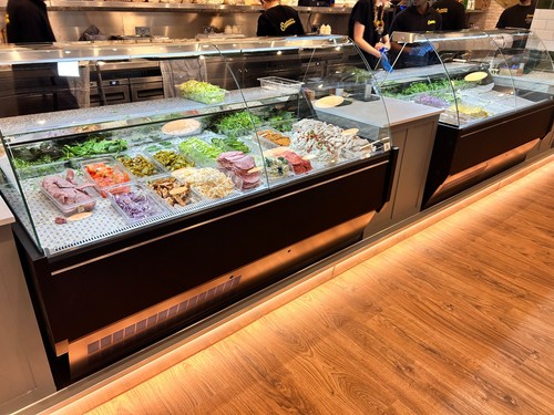Curved serve over counter - over,