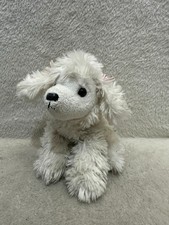 Aurora small white poodle puppy dog soft toy