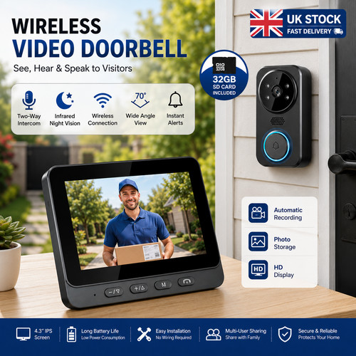 Smart wireless video doorbell - smart,