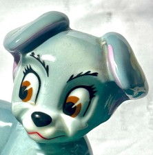 VINTAGE WADE DISNEY LADY AND THE TRAMP BLOW UP 'SCAMP' PUPPY LARGE FIGURINE RARE