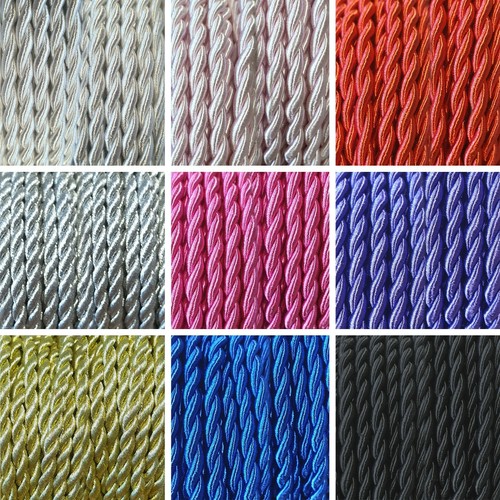 Braided twisted cord 5mm thick - braided,