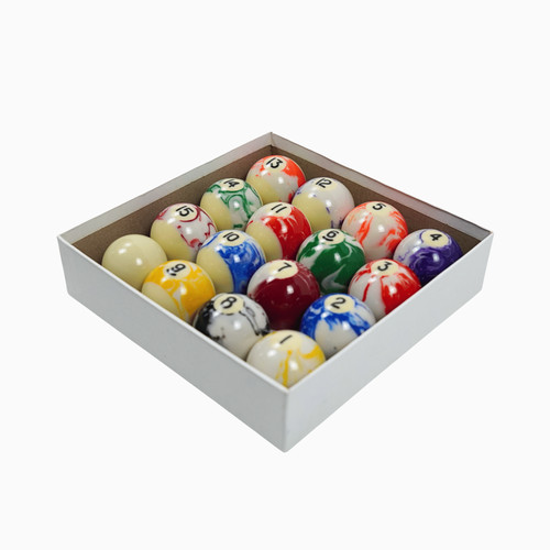Marble pool ball set - pool,
