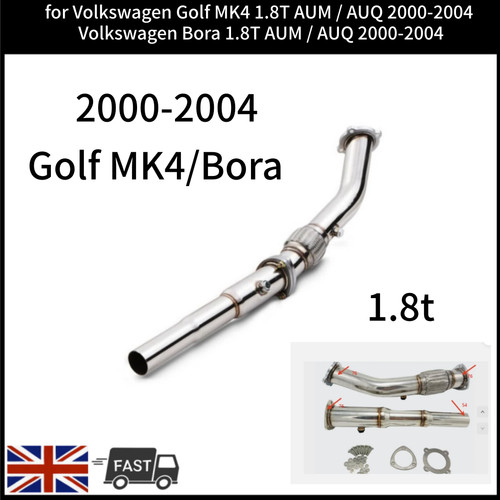 Stainless exhaust downpipe - 3",