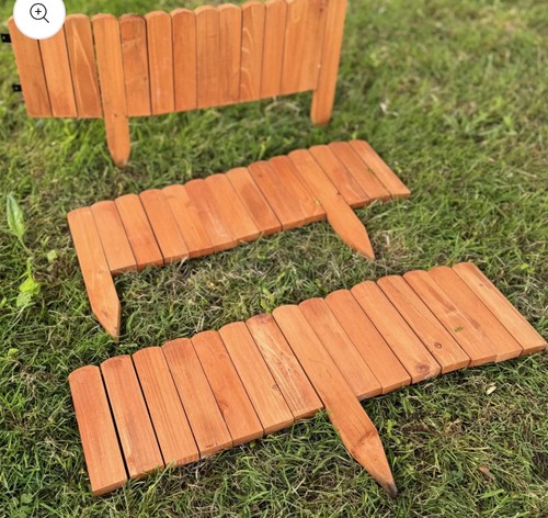 Wooden garden edging lawn - wooden,