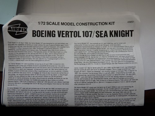 Bagged airfix boeing vertol - airfix,