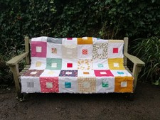 Patchwork quilt blanket throw