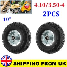 2X 10" Solid Rubber Tires