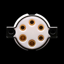 EIZZ 6-Pin PTFE Tube Socket BaseFor WE310A 10J12S 41 6C6 Hifi Audio Tube AMP DIY