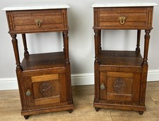 Pair of Bedside Tables Antique