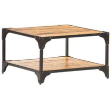 Coffee Table 60x60x35 cm Solid Mango Wood vidaXL