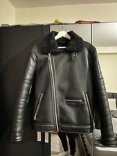 Zara men leather jacket size S