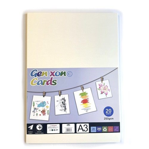Card sheets smooth cream - a4,