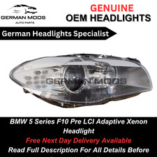 BMW 5 Series F10 Pre LCI Adaptive Xenon Headlight 2009-13 Right Driver Side