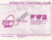 Ticket - Stoke City v Exeter