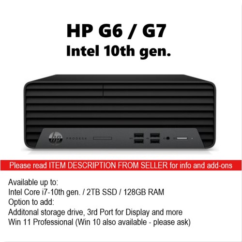 Pro g7 i7 10th - hp, g6