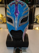 WWE Rey Mysterio Blue & Purple Adults Pro-grade Wrestling Mask - Lucha Lads