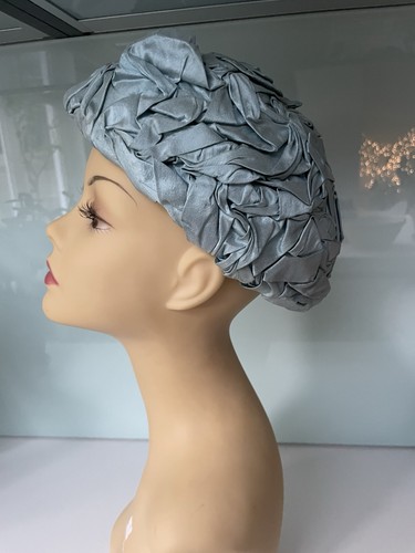 Vintage 1950s blue silk - 1950s,