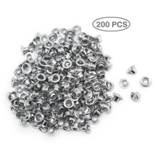 200 PCS 1/8" Aluminum Silver