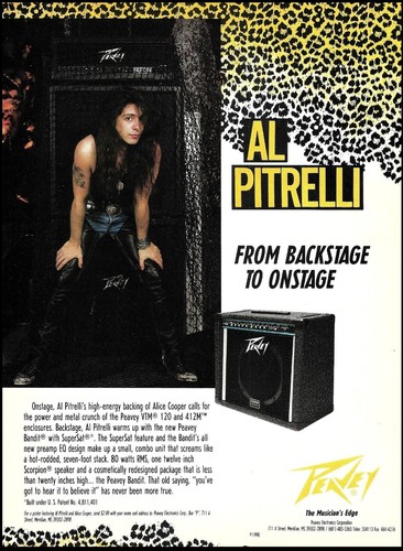 Pitrelli 1990 peavey bandit - pitrelli,