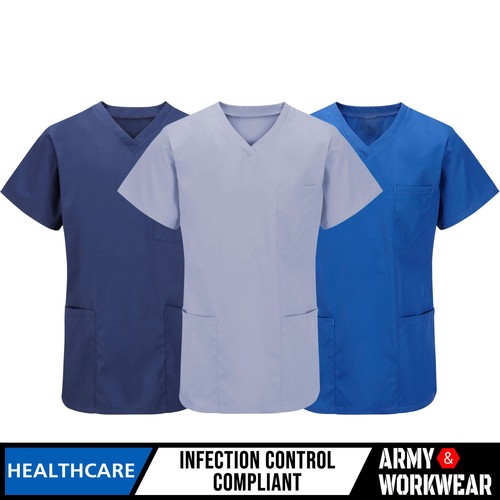 Medical scrub uniform top mens - medical,
